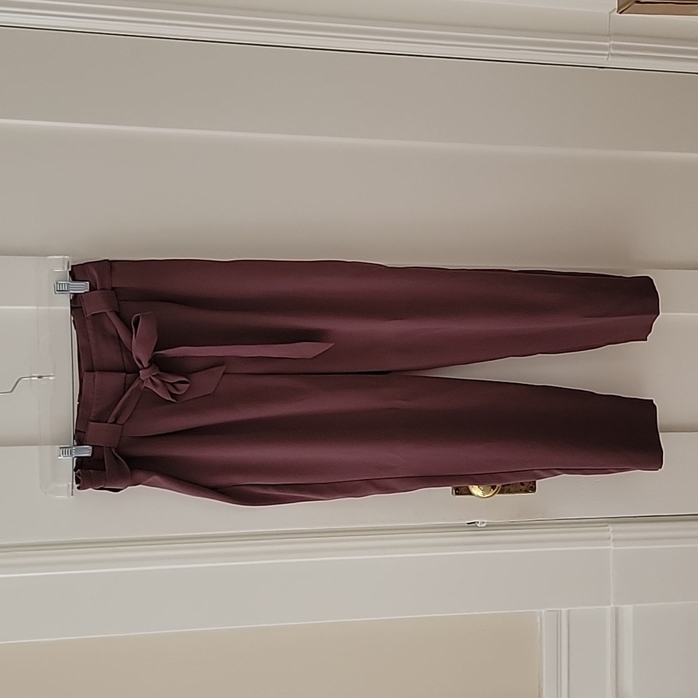 Express Paper Bag Ankle Trousers 4S